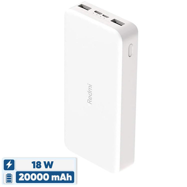 پاوربانک 18 وات شیائومی مدل Redmi PB200LZM ظرفیت 20000 میلی آمپر ساعت گارانتی 6 ماهه شرکتی